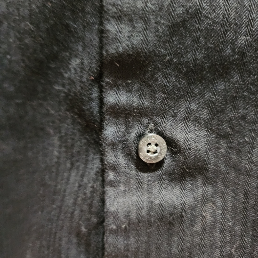 Chaps boys black button down dress shirt Size XS 6-7 - Picture 2 of 7